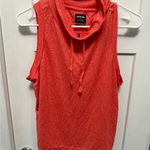 Prana Women's Coral Sleeveless Too drawstring cowl neck active wear